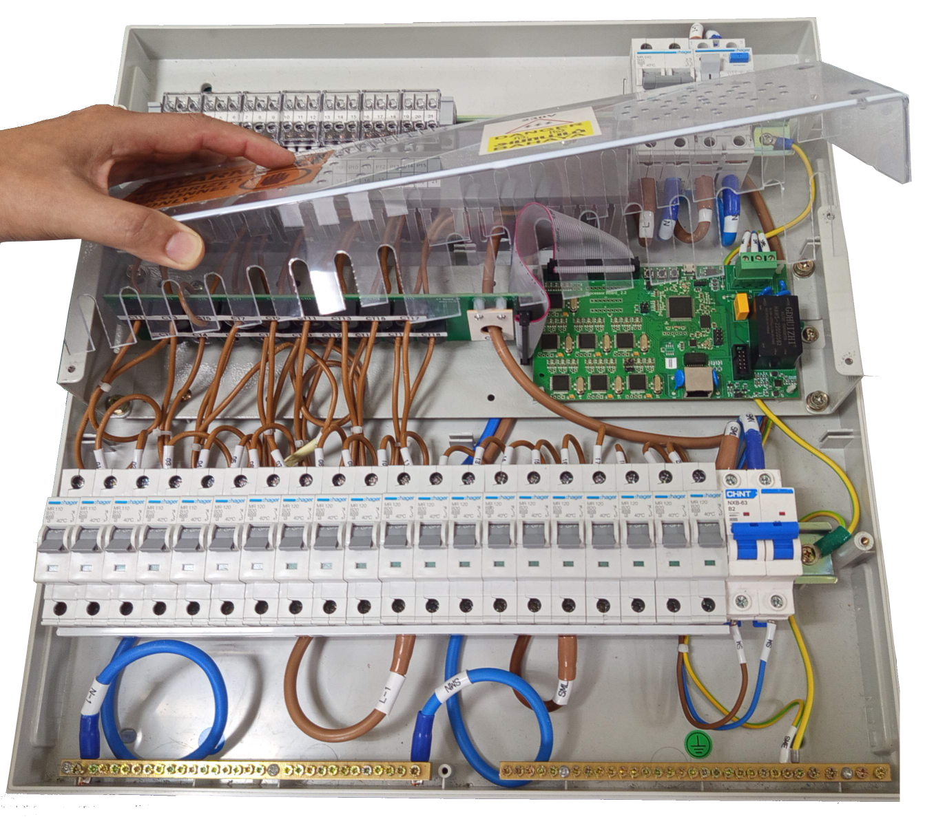 HDB distribution board with NBE PCBA